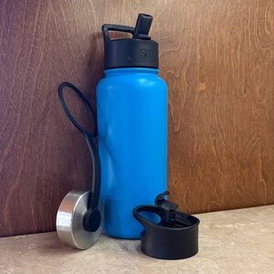 SimpleModern 32oz Blue Insulated Water Bottle with Accessories